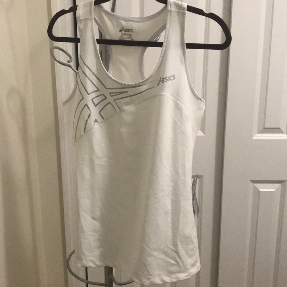White racerback workout tank, new